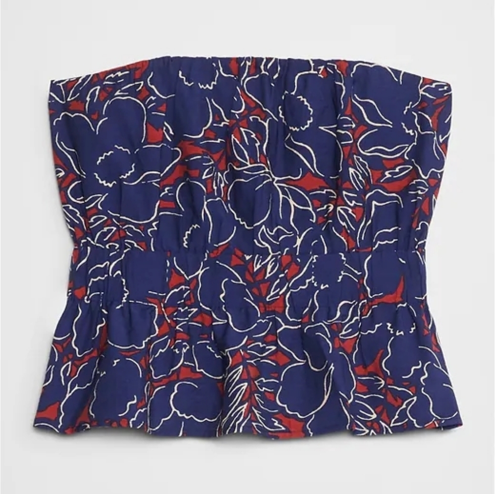 NWT BANANA REPUBLIC | $60 Cinched-Waist Strapless Top - Picture 6 of 6